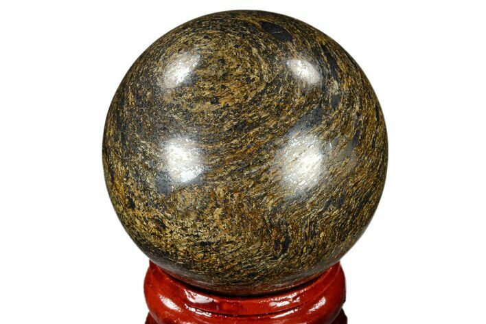 Polished Bronzite Sphere - Brazil #115986